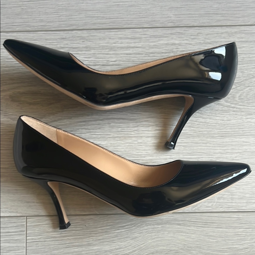 Sergio Rossi Black Patent Leather Heels